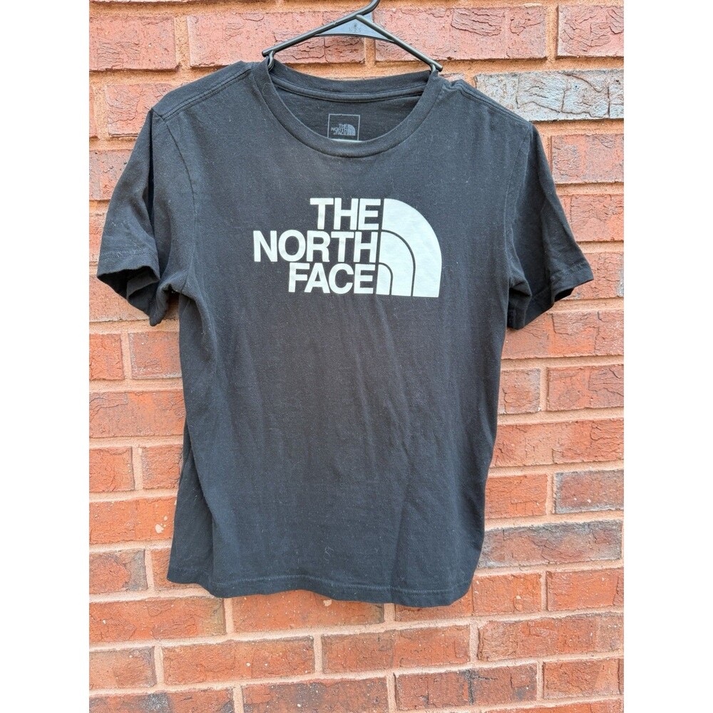 The North Face Women’s Large Black Logo Graphic T Shirt Outdoor Casual Tee c26